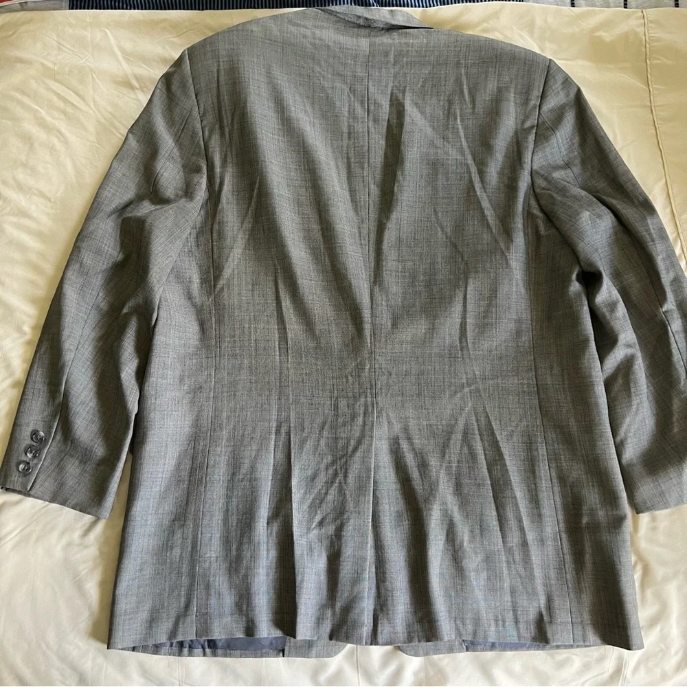 Men's Hickey Freeman 100% Wool Gray Blazer Size 46L